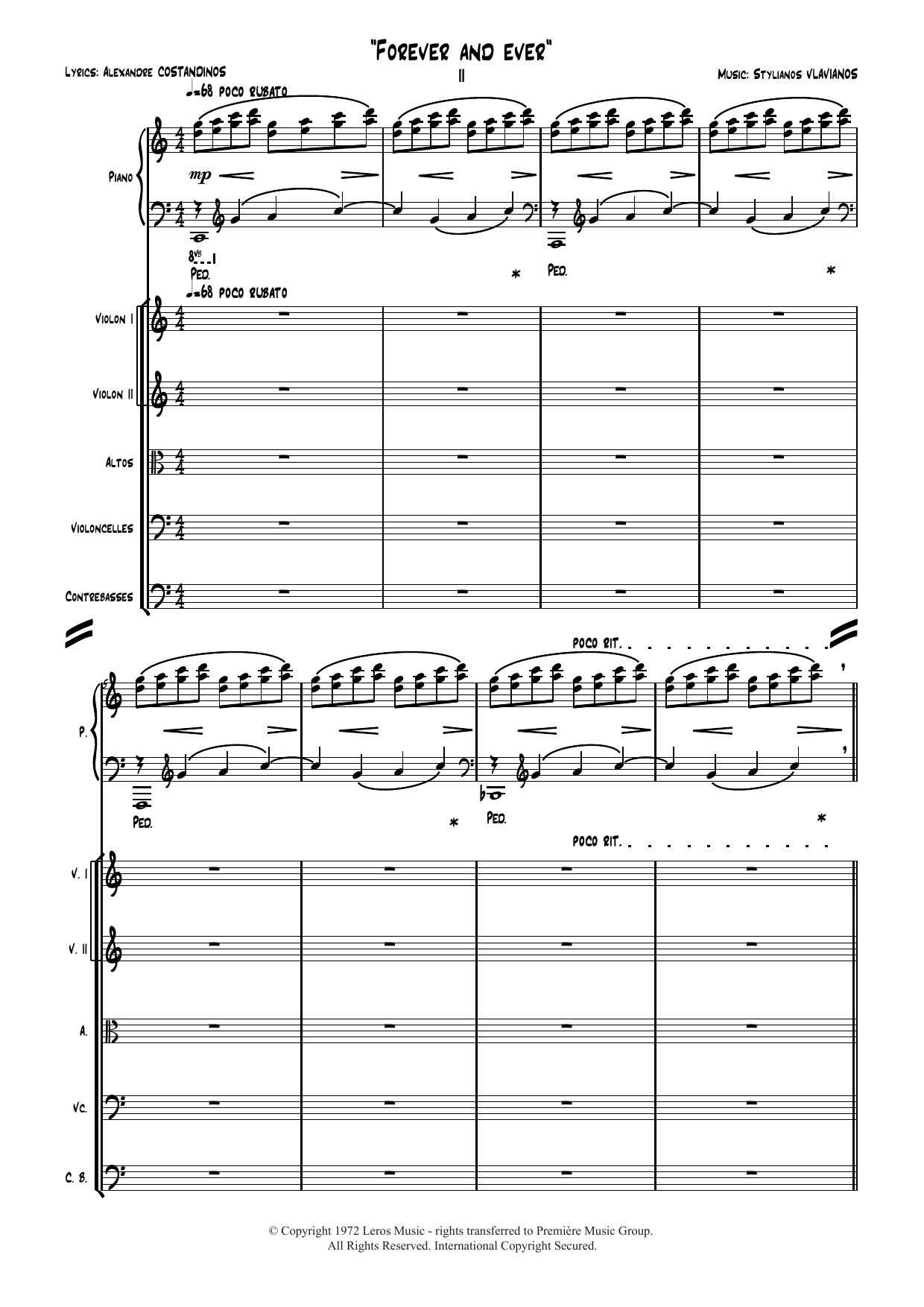 Learn to play Stylianos Vlavianos Forever and Ever sheet music for Piano Solo in minutes. Stylianos Vlavianos Forever and Ever sheet music notes and chords. Download Printable PDF.