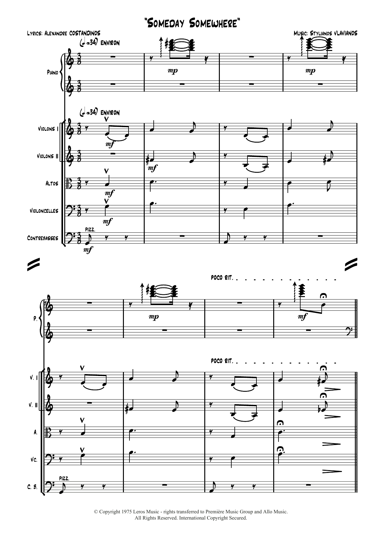 Stylianos Vlavianos Someday Somewhere sheet music notes and chords. Download Printable PDF.