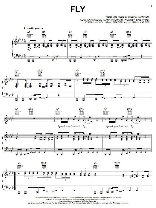 How To Play Fly By Sugar Ray On Guitar Fly Sheet Music by Sugar Ray | Easy Guitar | Download 3-Page Score - 157779