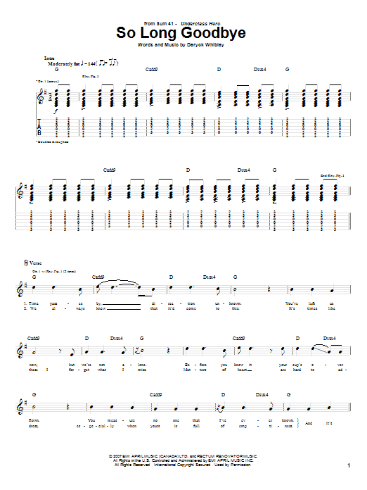 Watch How To Play With Me By Sum 41 - Guitar Tabs & Chords