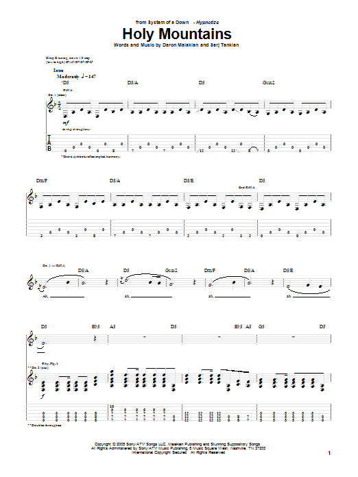 Atwa system of deals a down chords