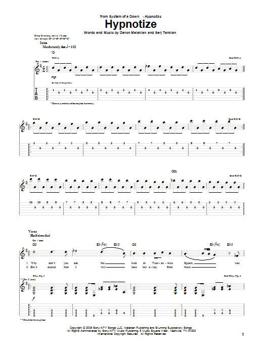 Soad chords clearance