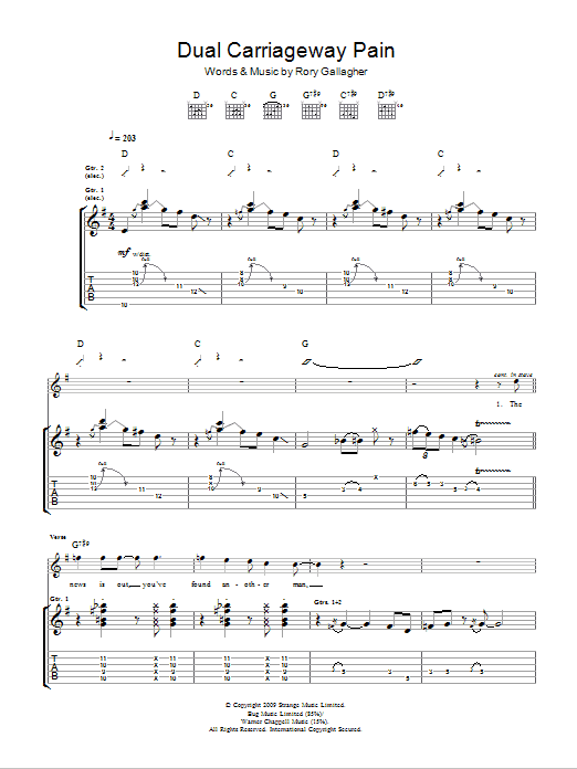 Taste Dual Carriage Way Pain sheet music notes and chords. Download Printable PDF.