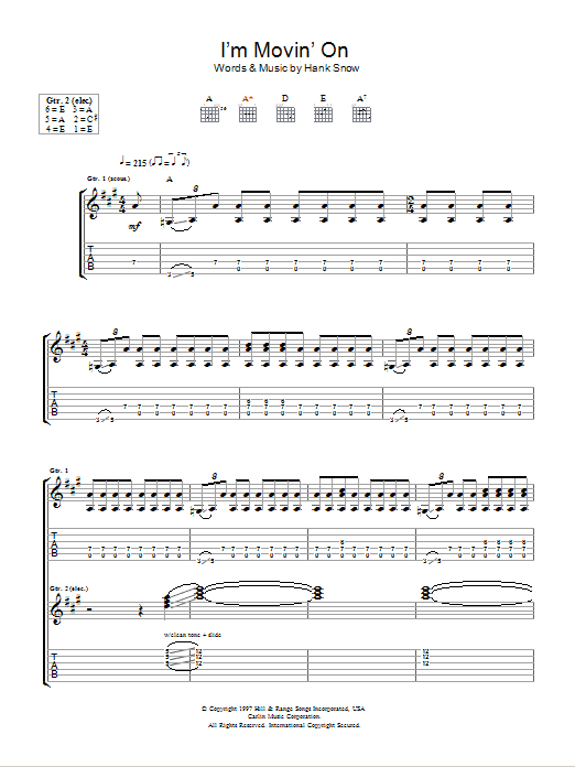 Taste I'm Moving On sheet music notes and chords. Download Printable PDF.