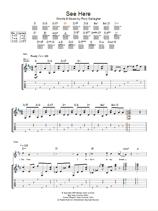 Taste See Here sheet music notes and chords. Download Printable PDF.