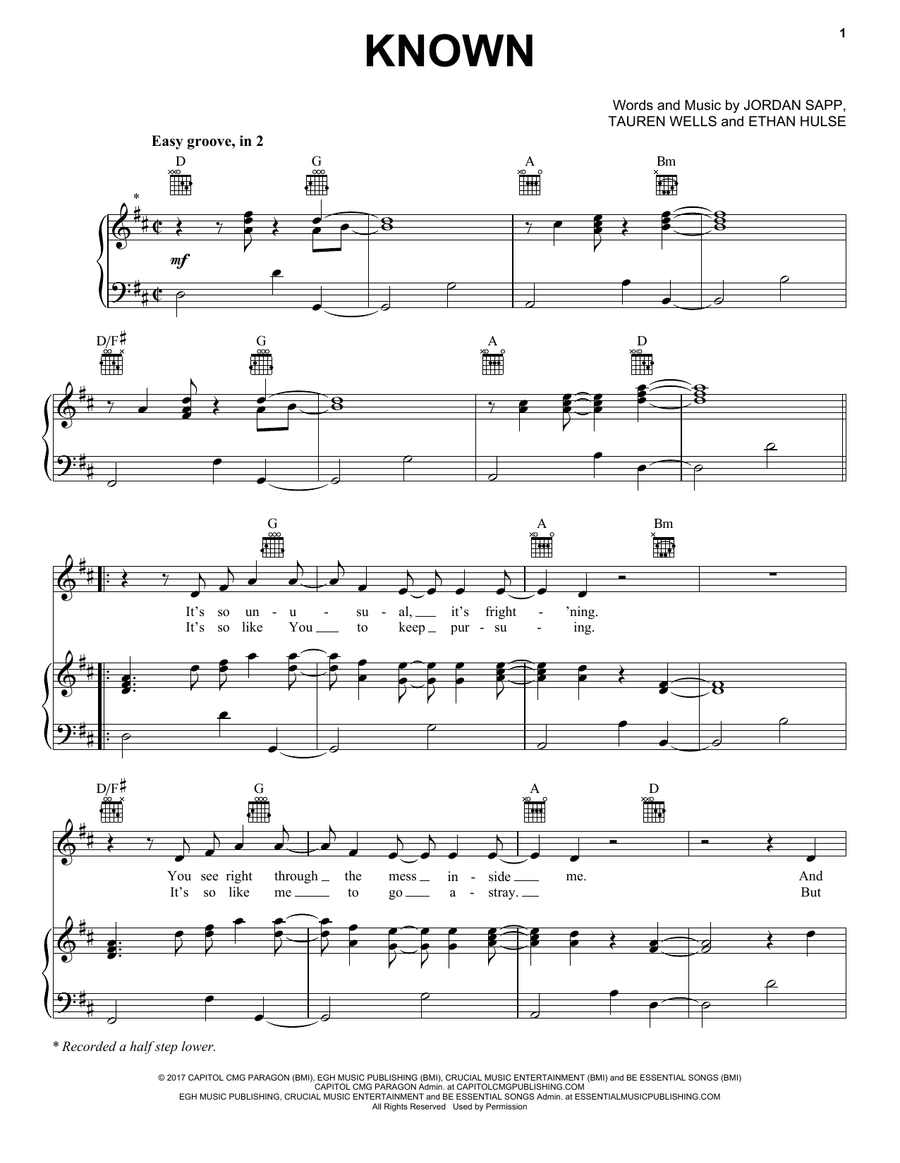 tauren-wells-known-sheet-music-pdf-notes-chords-pop-score-piano