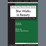 Download or print Taylor Davis She Walks in Beauty Sheet Music Printable PDF 11-page score for Concert / arranged SATB Choir SKU: 1545750
