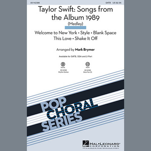 Taylor Swift: Songs from the Album 1989 (Medley) (arr. Mark Brymer) cover image