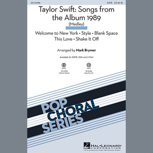 Taylor Swift Taylor Swift: Songs from the Album 1989 (Medley) (arr. Mark Brymer) Profile Image