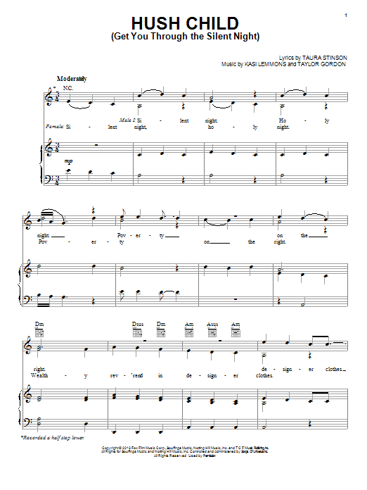 Learn to play Taylor Gordon Hush Child (Get You Through The Silent Night) sheet music for Piano, Vocal & Guitar (Right-Hand Melody) in minutes. Taylor Gordon Hush Child (Get You Through The Silent Night) sheet music notes and chords