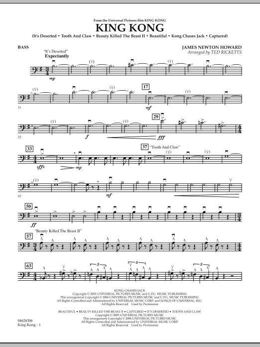 Learn to play Ted Ricketts King Kong - String Bass sheet music for Orchestra in minutes. Price: 8.9900$ Ted Ricketts King Kong - String Bass sheet music notes and chords arranged for Orchestra
