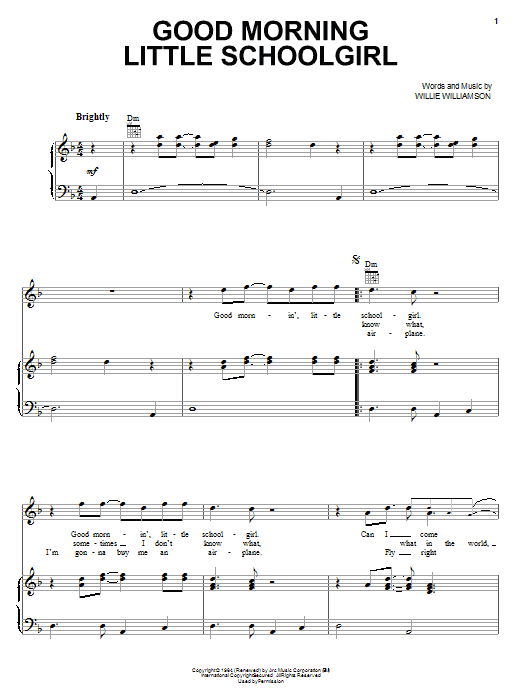 Learn to play Ten Years After Good Morning Little Schoolgirl sheet music for Piano, Vocal & Guitar (Right-Hand Melody) in minutes. Ten Years After Good Morning Little Schoolgirl sheet music notes and chords. Download Printable PDF.