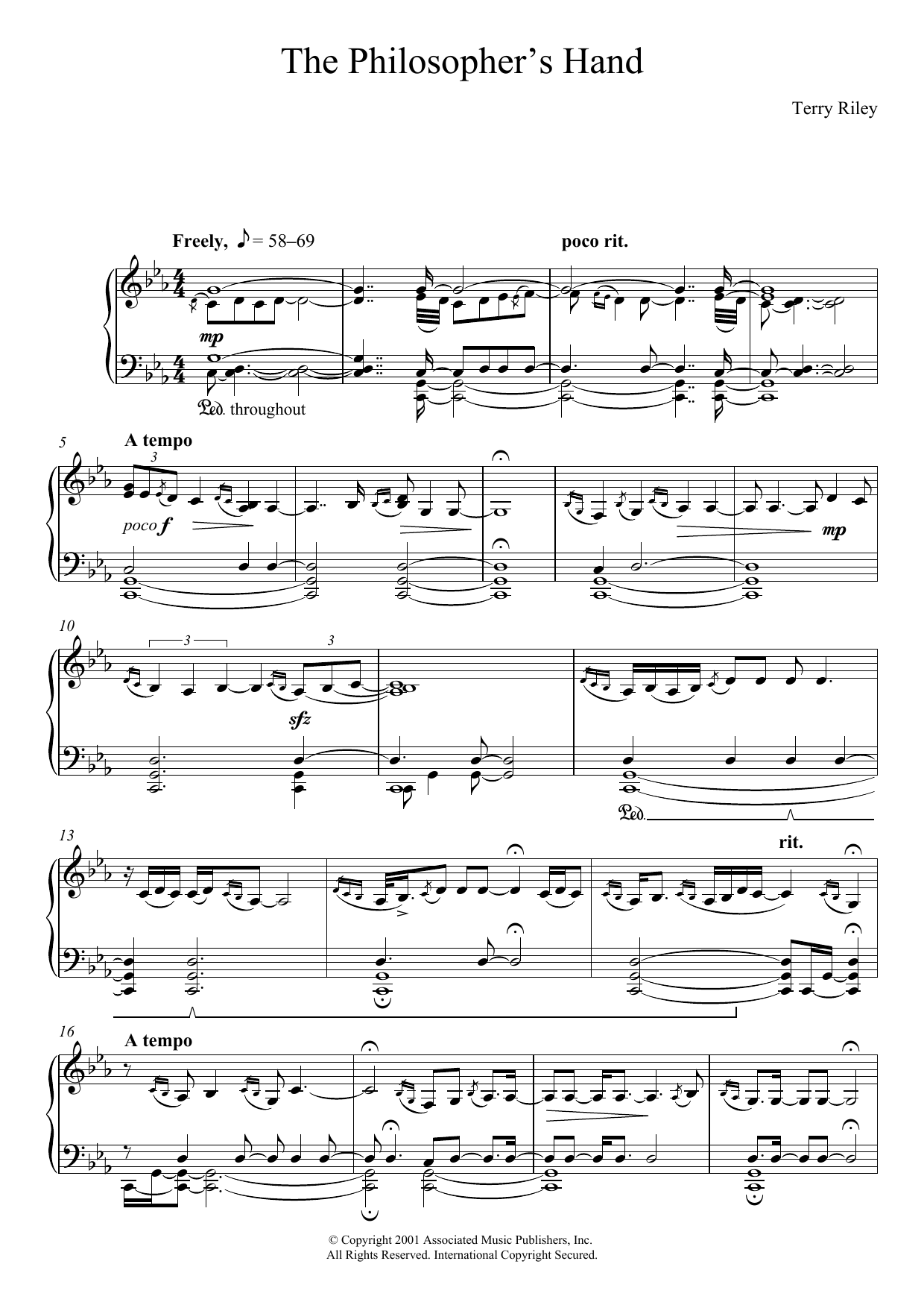 Terry Riley The Philosopher S Hand Sheet Music Pdf Notes Chords