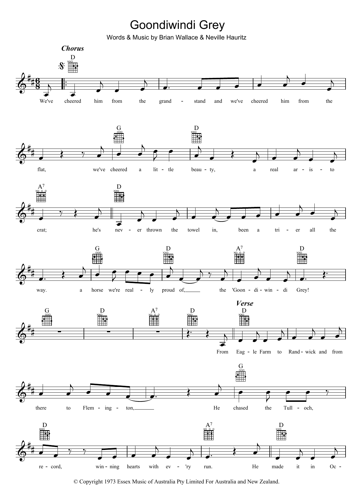 Tex Morton Goondiwindi Grey sheet music notes and chords. Download Printable PDF.