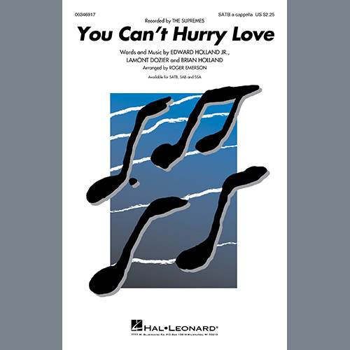 The Supremes You Can't Hurry Love (arr. Roger Emerson) Profile Image