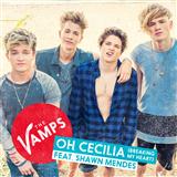 Download or print The Vamps Oh Cecilia (Breaking My Heart) Sheet Music Printable PDF 6-page score for Pop / arranged Piano, Vocal & Guitar Chords SKU: 119748