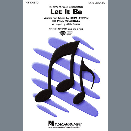 Easily Download The Beatles Printable PDF piano music notes, guitar tabs for 2-Part Choir. Transpose or transcribe this score in no time - Learn how to play song progression.