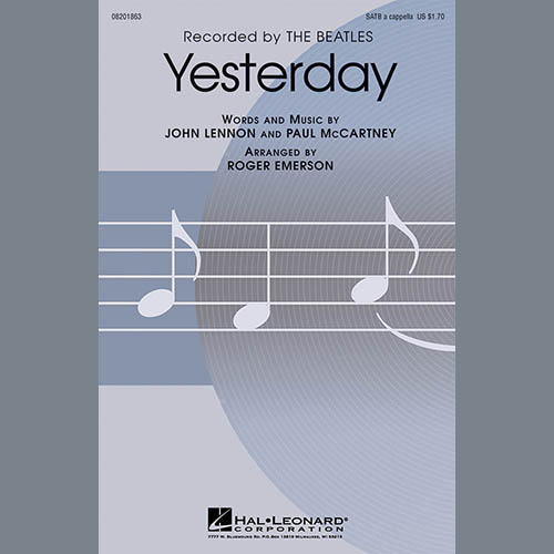 The Beatles Download Printable PDF Score Easily Download The Beatles Printable PDF piano music notes, guitar tabs for SATB Choir. Transpose or transcribe this score in no time - Learn how to play song progression.