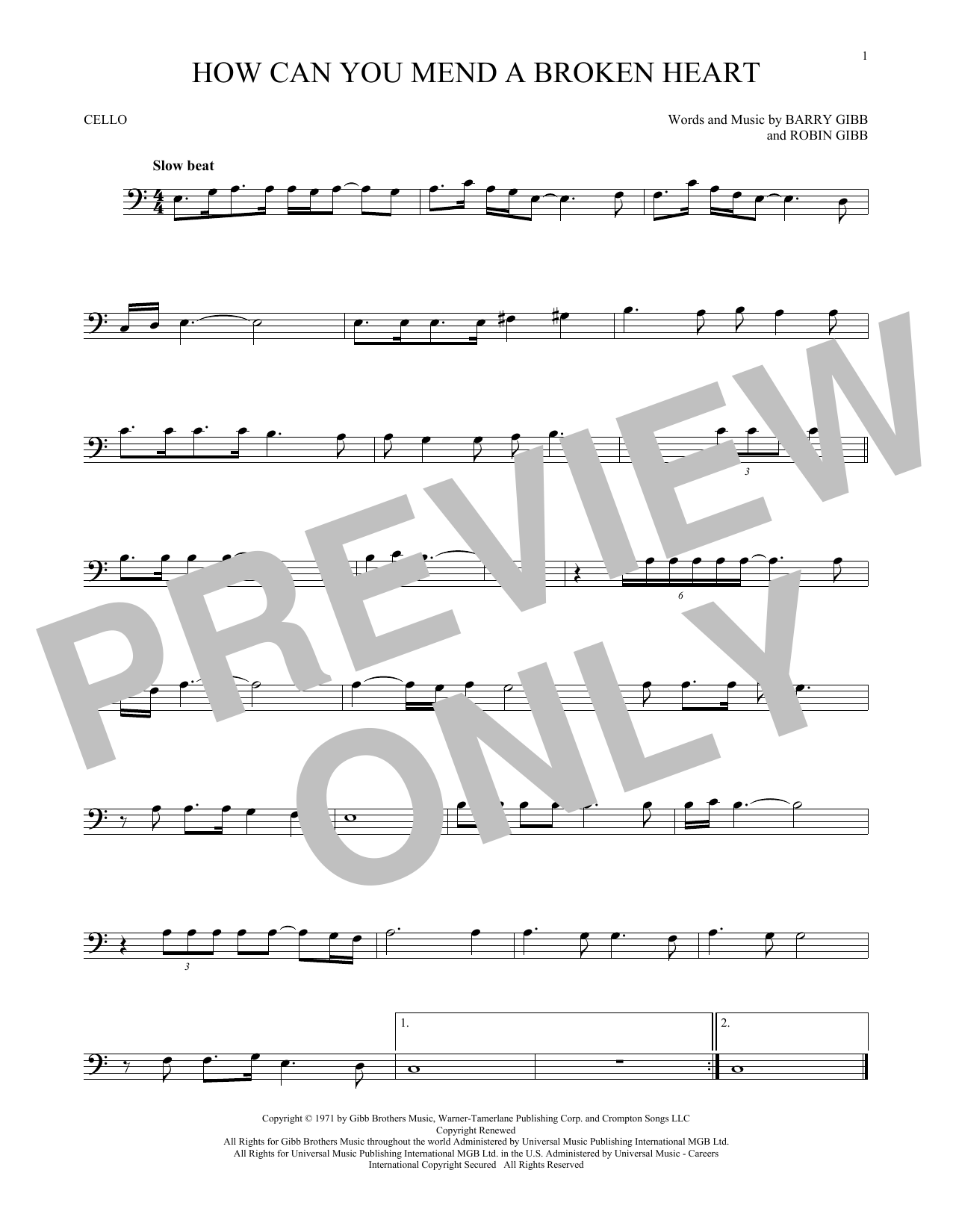 Learn to play The Bee Gees How Can You Mend A Broken Heart sheet music for Clarinet Solo in minutes. Price: 6.9900$ The Bee Gees How Can You Mend A Broken Heart sheet music notes and chords arranged for Clarinet Solo