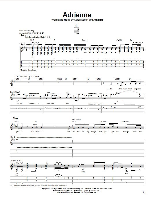 Learn to play The Calling Adrienne sheet music for Guitar Tab in minutes. The Calling Adrienne sheet music notes and chords