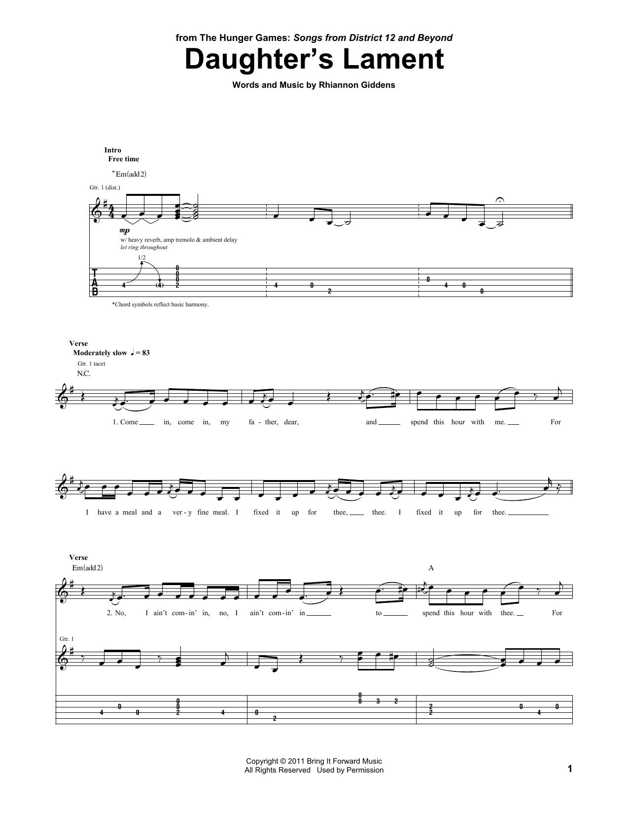 Learn to play The Carolina Chocolate Drops Daughter's Lament sheet music for Piano, Vocal & Guitar Chords (Right-Hand Melody) in minutes. Price: 7.8900$ The Carolina Chocolate Drops Daughter's Lament sheet music notes and chords arranged for Piano, Vocal & Guitar Chords (Right-Hand Melody)