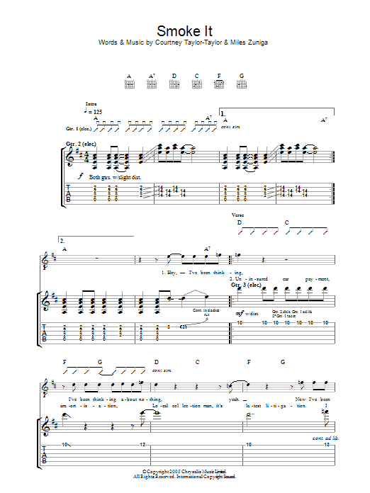 Learn to play The Dandy Warhols Smoke It sheet music for Guitar Chords/Lyrics in minutes. The Dandy Warhols Smoke It sheet music notes and chords. Download Printable PDF.