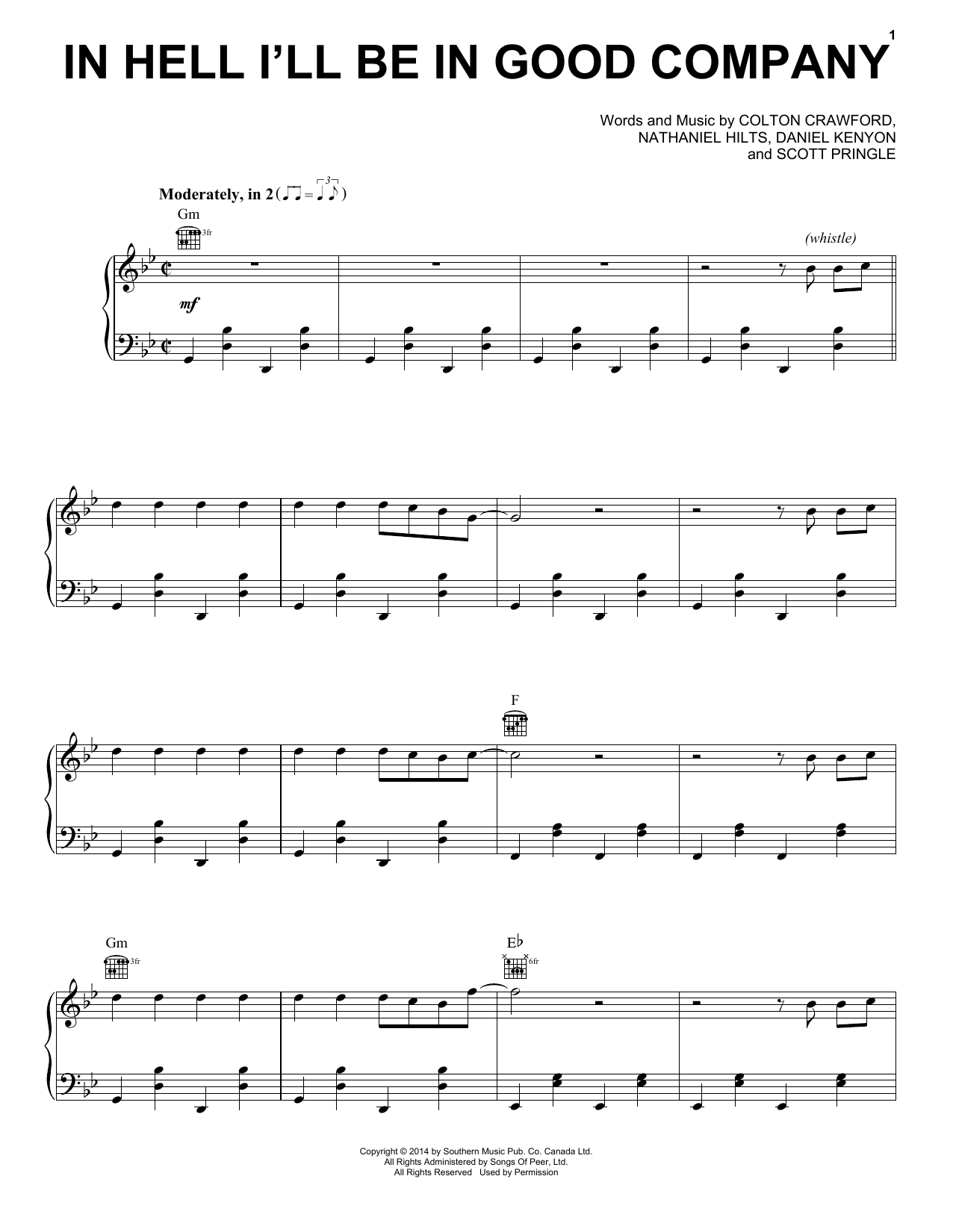 In Hell I Ll Be In Good Company Guitar Tab The Dead South 'In Hell I'll Be In Good Company' Sheet Music & Chords