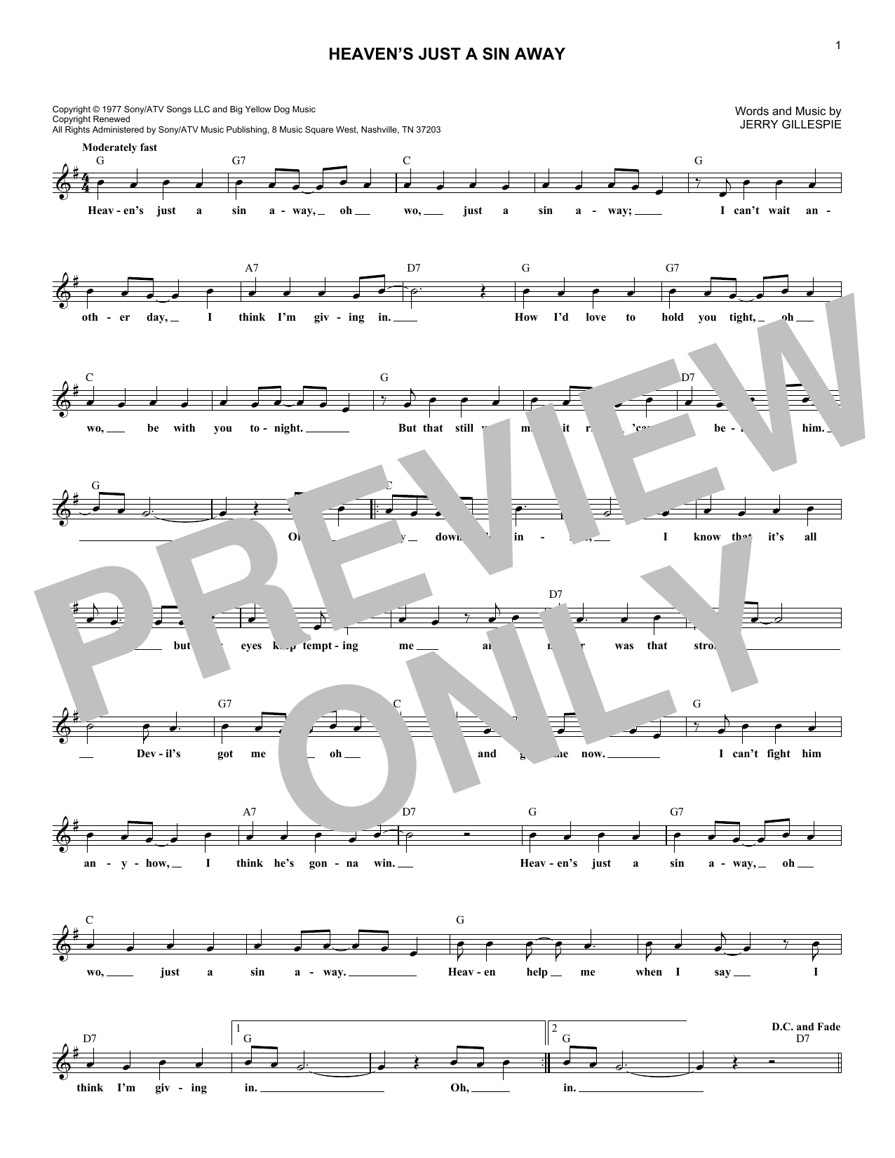 Learn to play The Kendalls Heaven's Just A Sin Away sheet music for Lead Sheet / Fake Book in minutes. Price: 5.9900$ The Kendalls Heaven's Just A Sin Away sheet music notes and chords arranged for Lead Sheet / Fake Book
