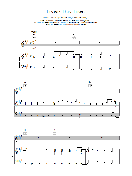 The Levellers Leave This Town sheet music notes and chords. Download Printable PDF.