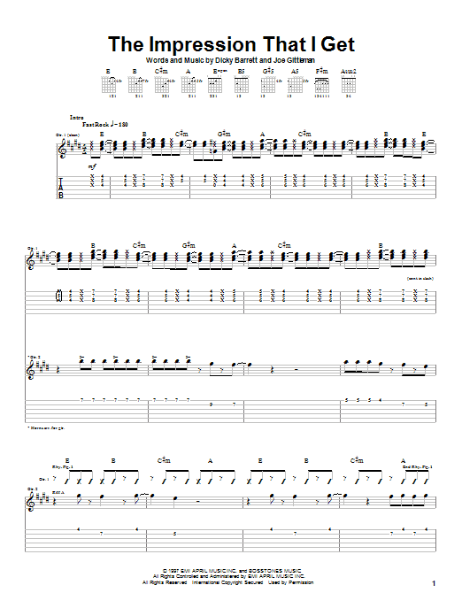 Learn to play The Mighty Mighty Bosstones The Impression That I Get sheet music for Alto Sax Solo in minutes. Price: 6.9900$ The Mighty Mighty Bosstones The Impression That I Get sheet music notes and chords arranged for Alto Sax Solo