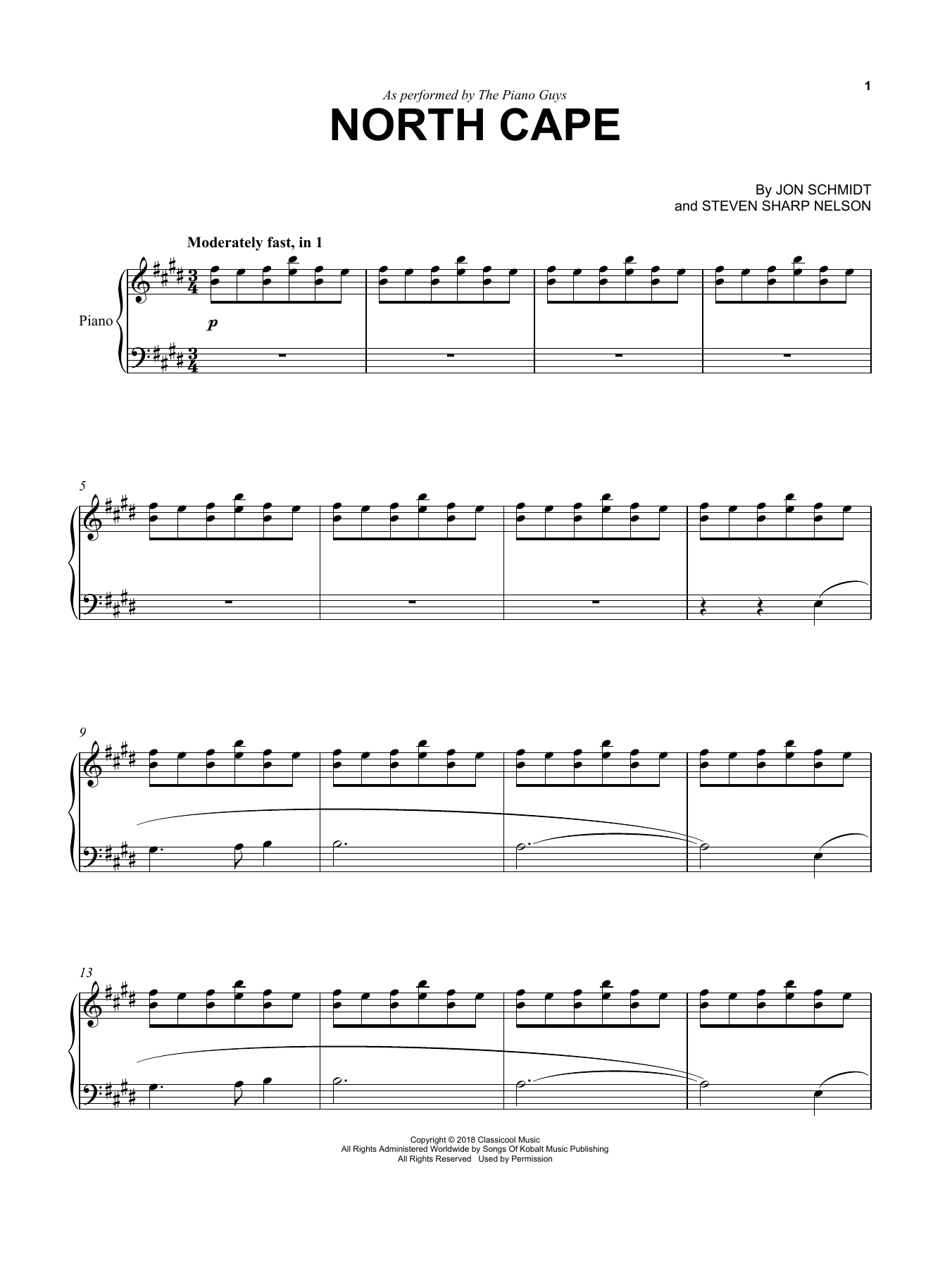 Learn to play The Piano Guys North Cape sheet music for Cello and Piano in minutes. The Piano Guys North Cape sheet music notes and chords