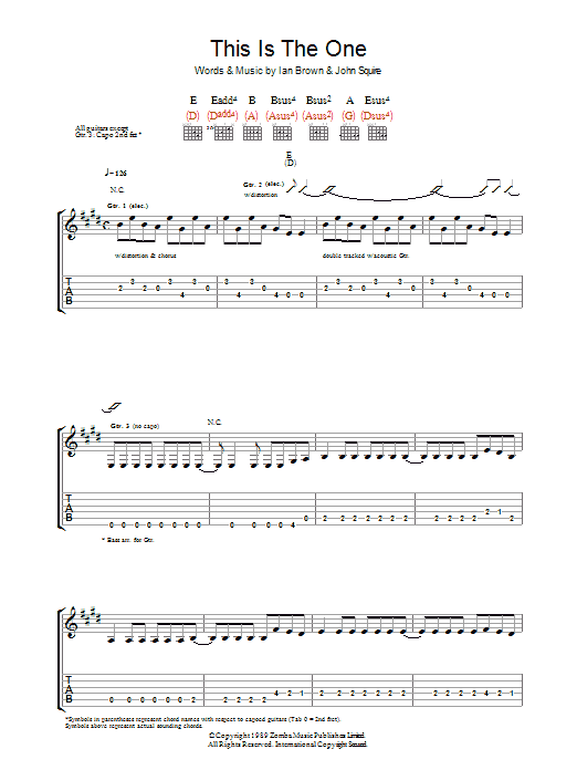 Learn to play The Stone Roses This is The One sheet music for Guitar Chords/Lyrics in minutes. The Stone Roses This is The One sheet music notes and chords. Download Printable PDF.