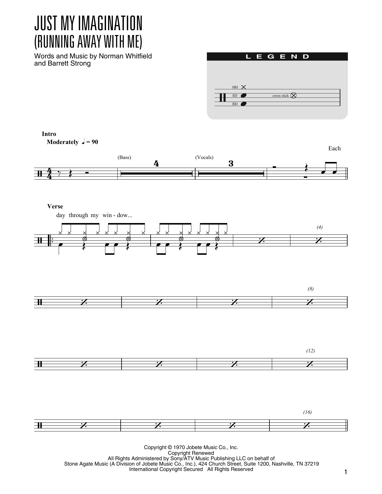 Learn to play The Temptations Just My Imagination (Running Away With Me) (arr. Kennan Wylie) sheet music for Drum Chart in minutes. Price: 5.9900$ The Temptations Just My Imagination (Running Away With Me) (arr. Kennan Wylie) sheet music notes and chords arranged for Drum Chart
