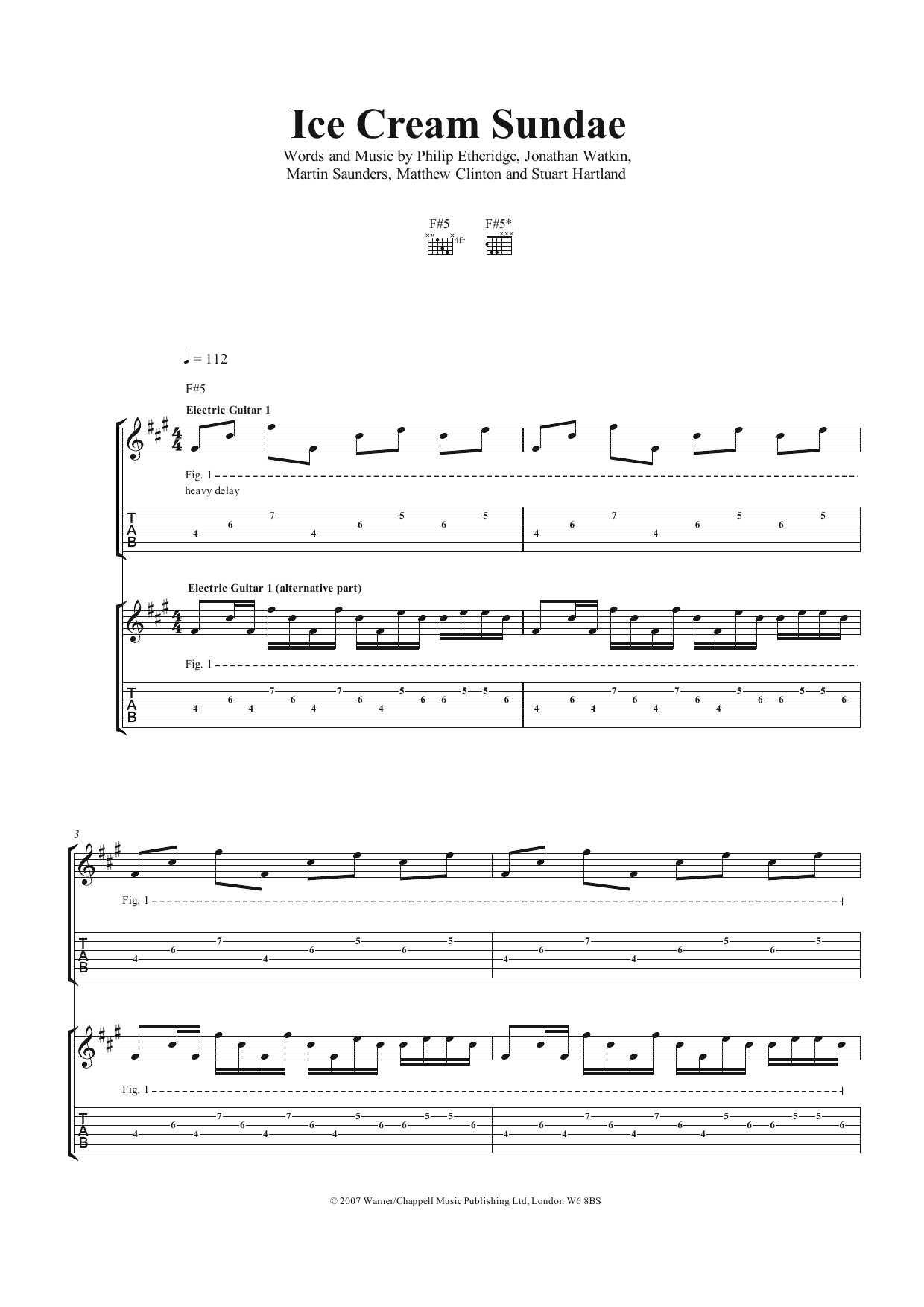 The Twang Ice Cream Sundae sheet music notes and chords. Download Printable PDF.