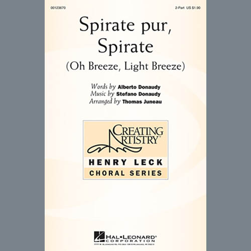 Thomas Juneau Spirate Pur, Spirate (Oh Breeze, Light Breeze) Profile Image