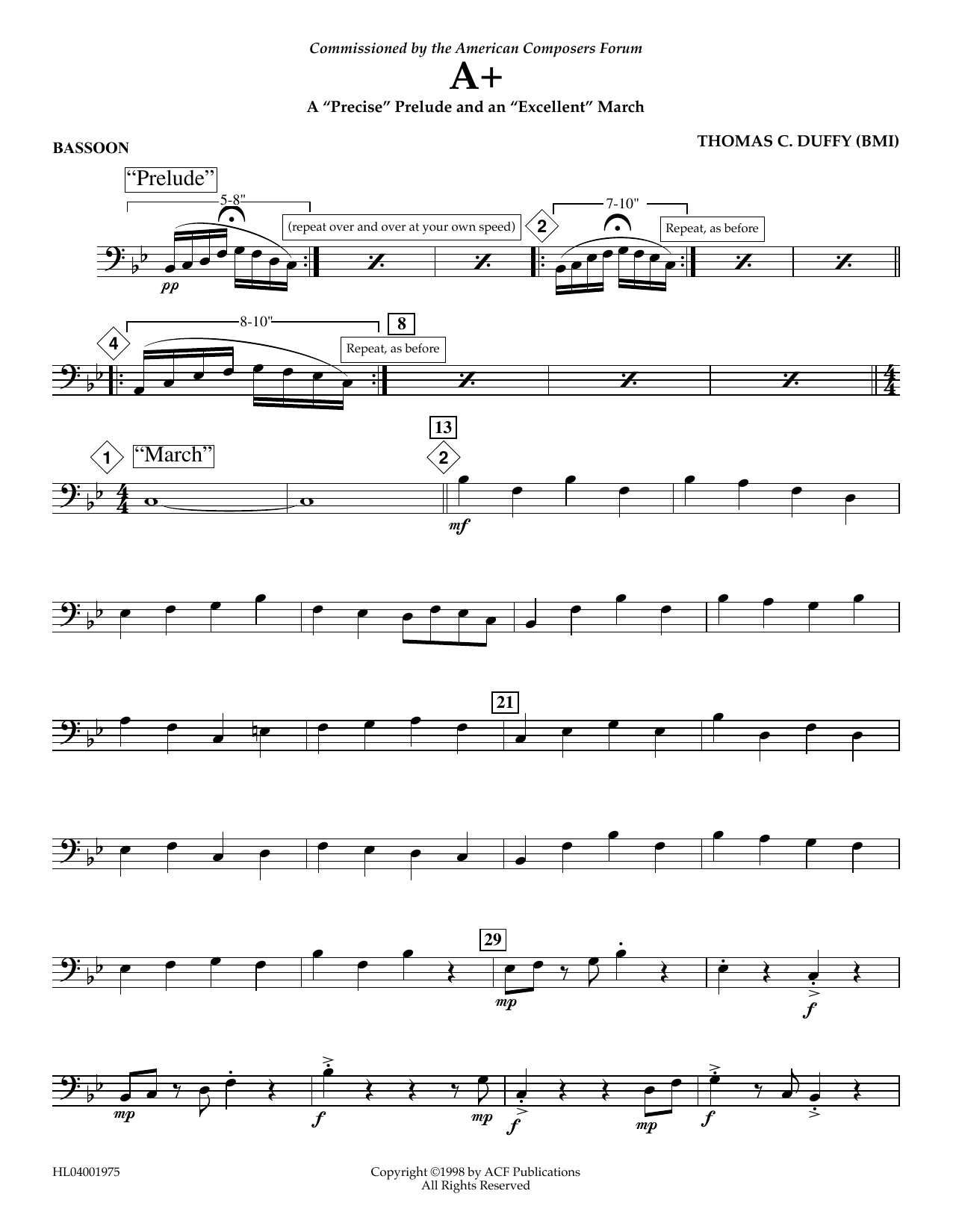 Learn to play Thomas Duffy A+: A Thomas Duffy A+: A