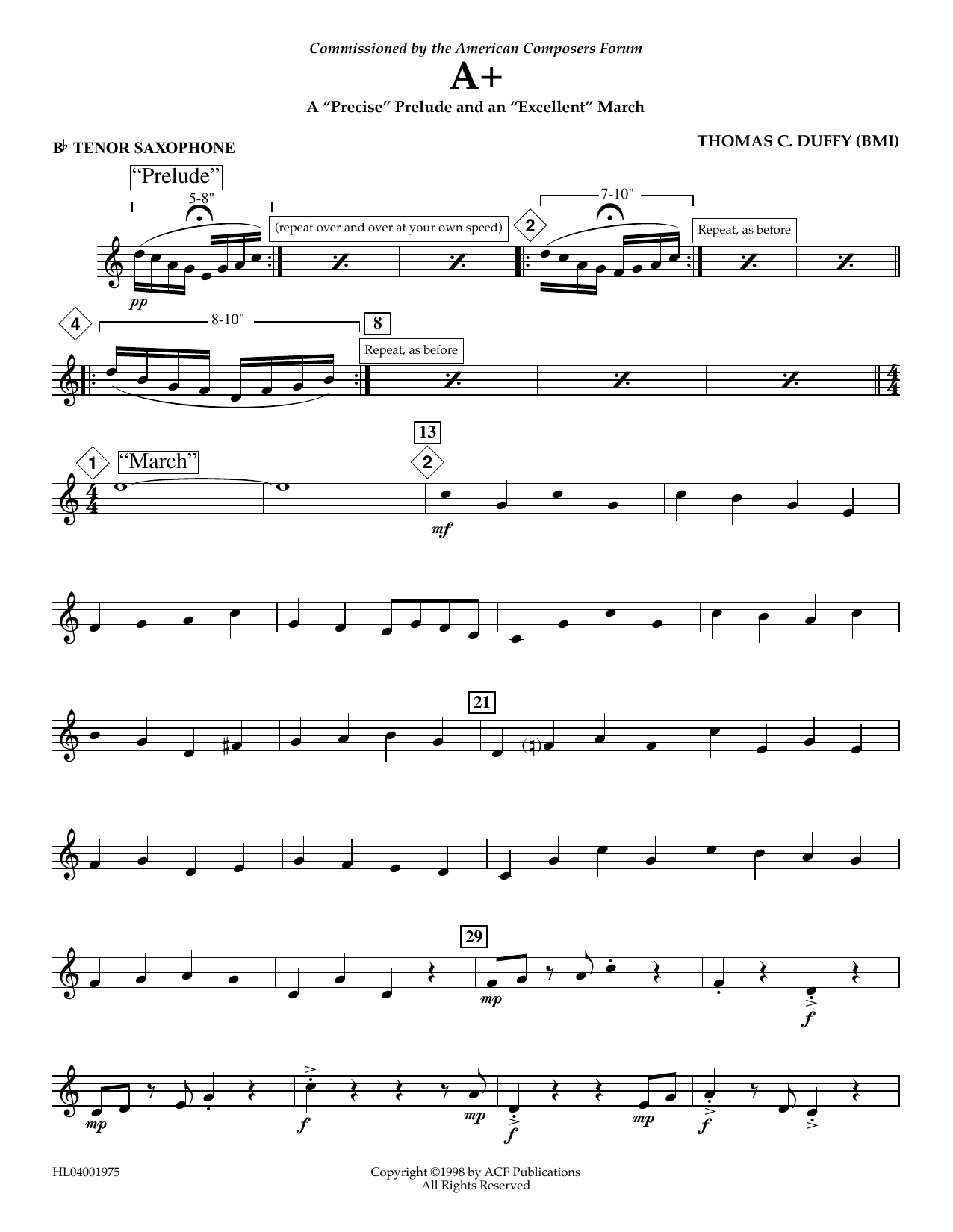 Learn to play Thomas Duffy A+: A Thomas Duffy A+: A