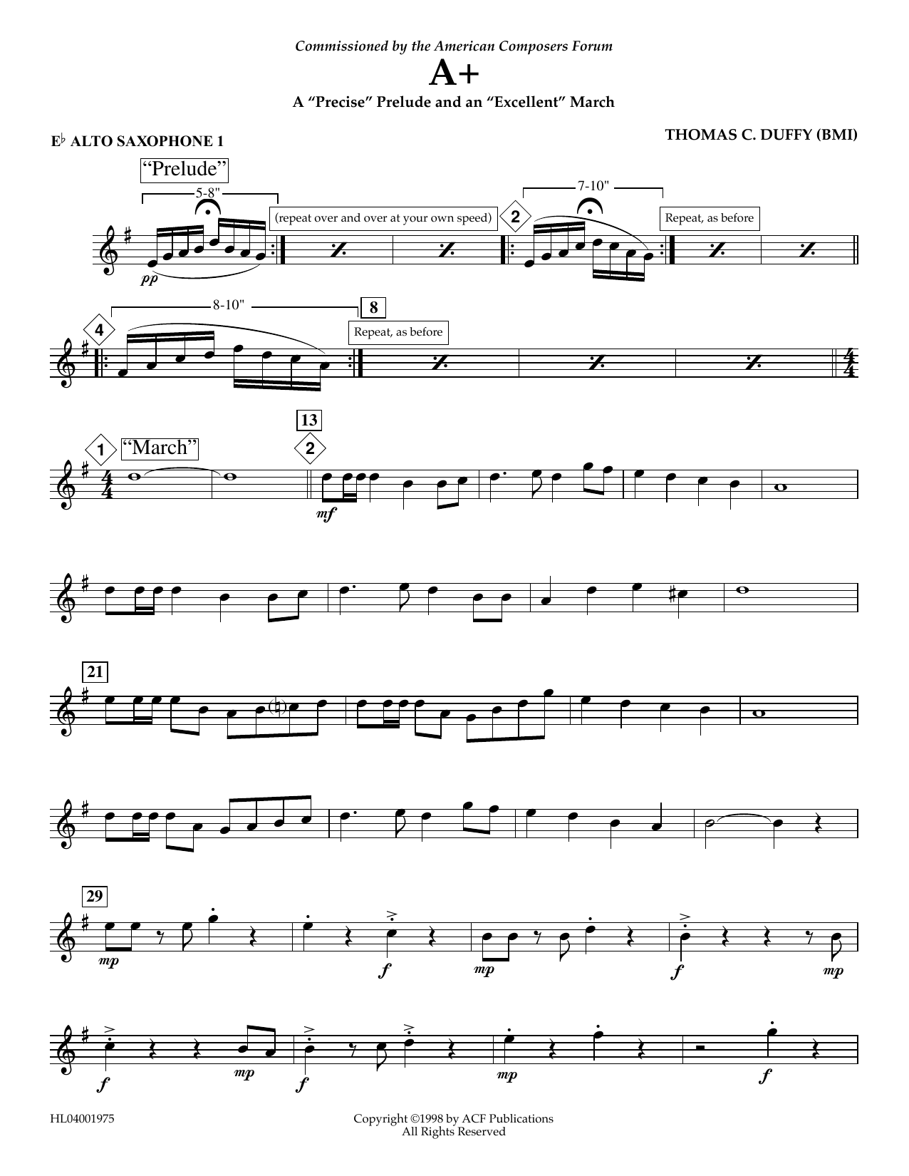 Learn to play Thomas Duffy A+: A Thomas Duffy A+: A
