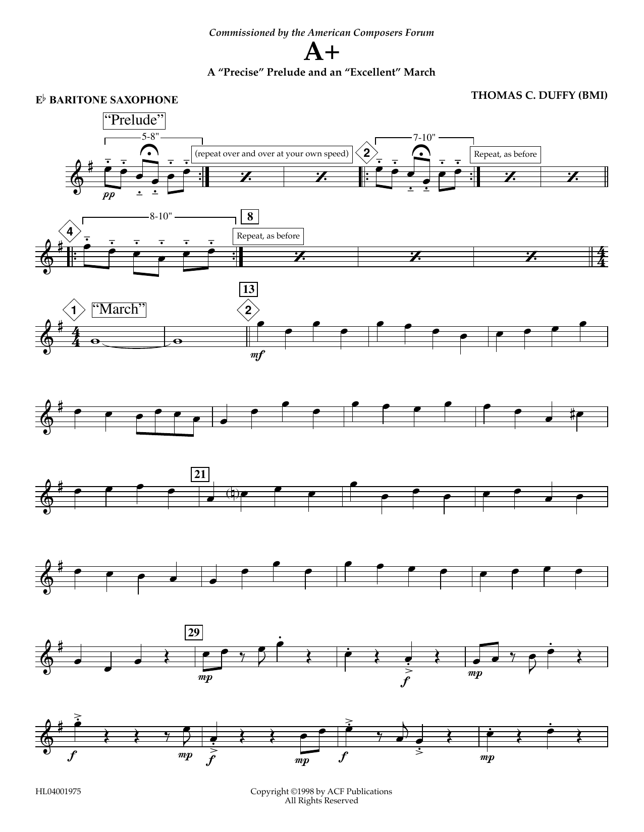 Learn to play Thomas Duffy A+: A Thomas Duffy A+: A
