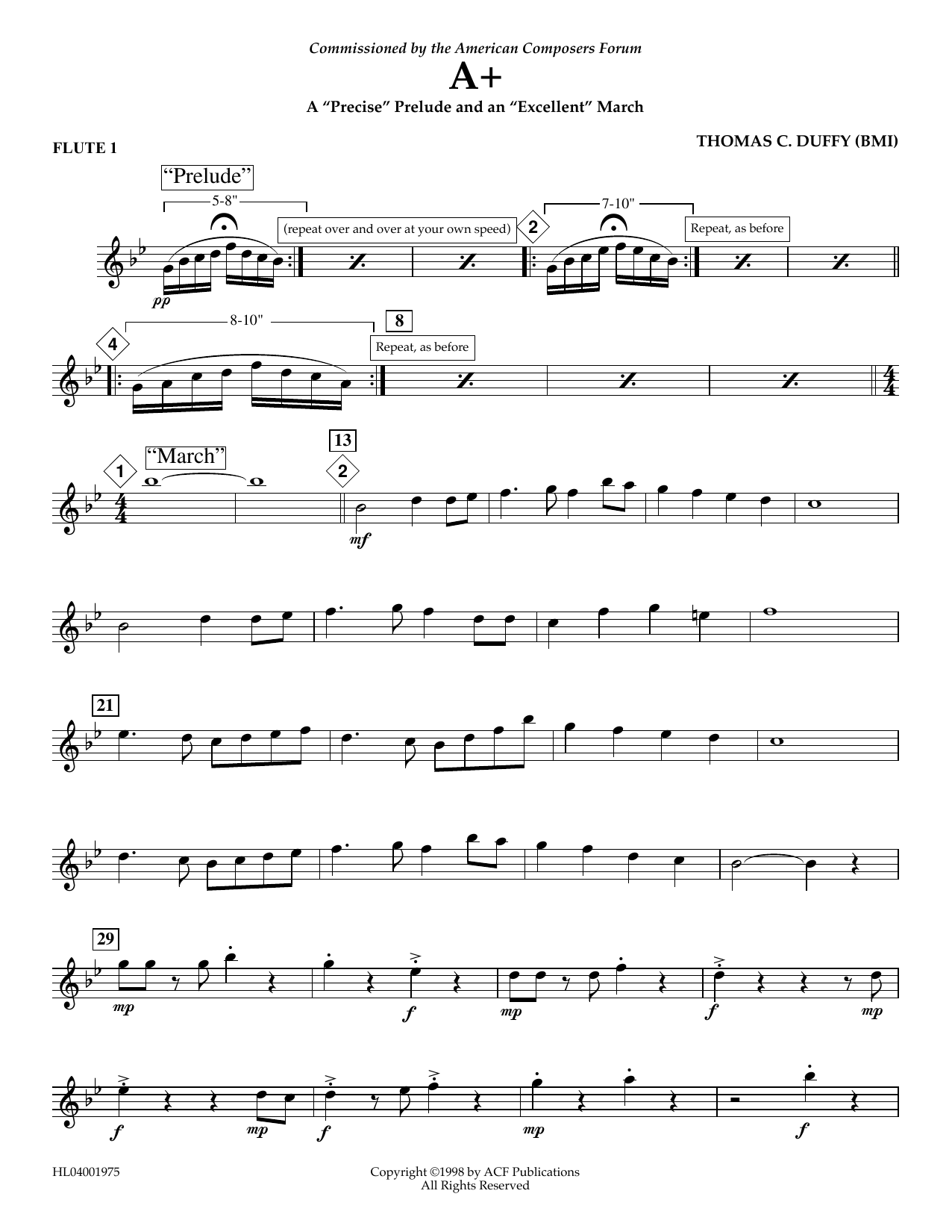 Learn to play Thomas Duffy A+: A Thomas Duffy A+: A