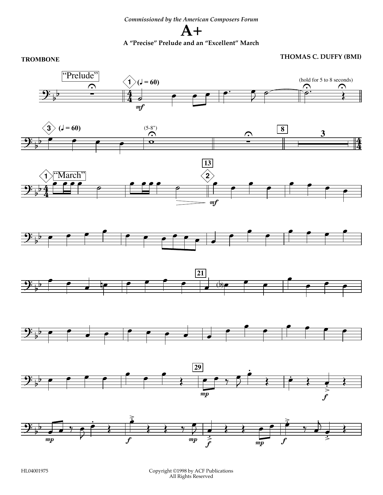 Learn to play Thomas Duffy A+: A Thomas Duffy A+: A