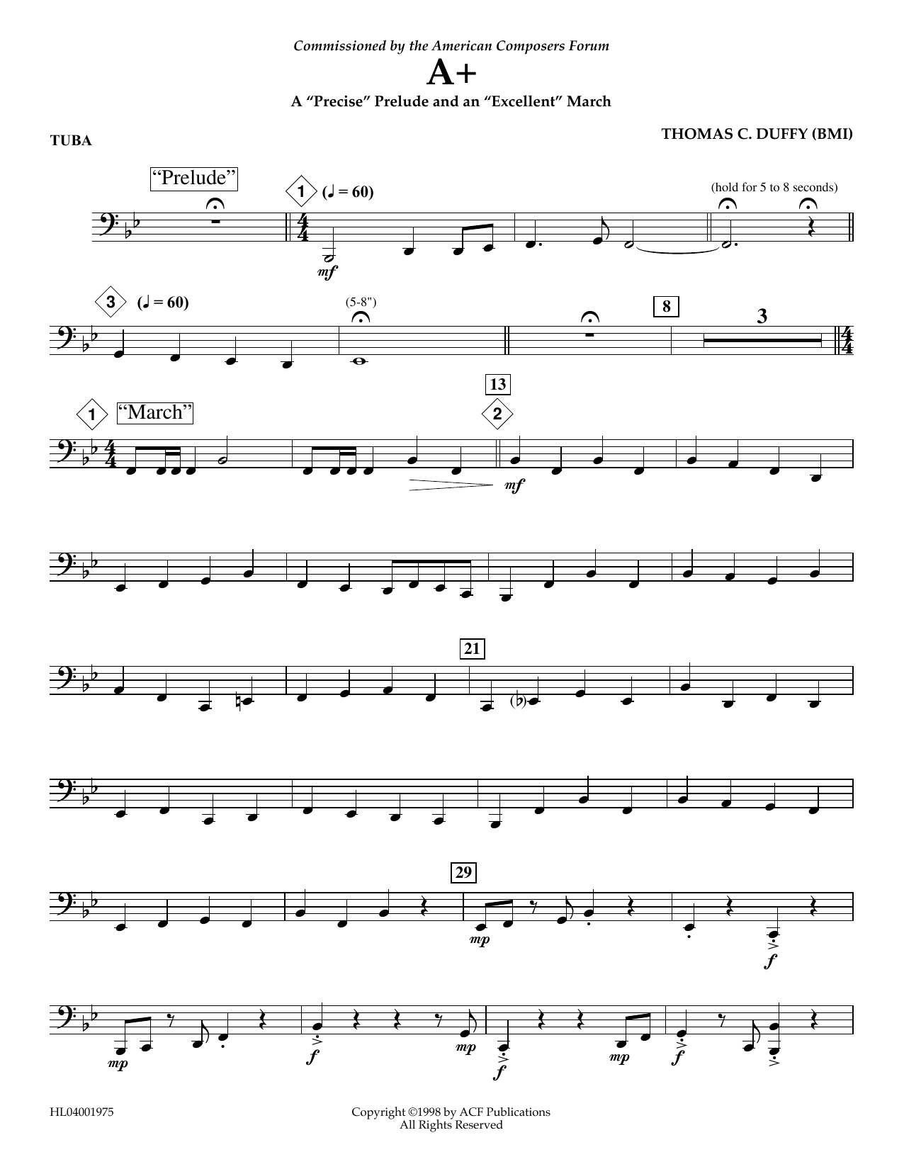 Learn to play Thomas Duffy A+: A Thomas Duffy A+: A