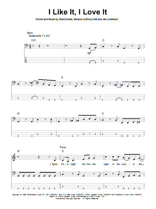 Learn to play Tim McGraw I Like It, I Love It sheet music for Bass Guitar Tab in minutes. Price: 7.8900$ Tim McGraw I Like It, I Love It sheet music notes and chords arranged for Bass Guitar Tab