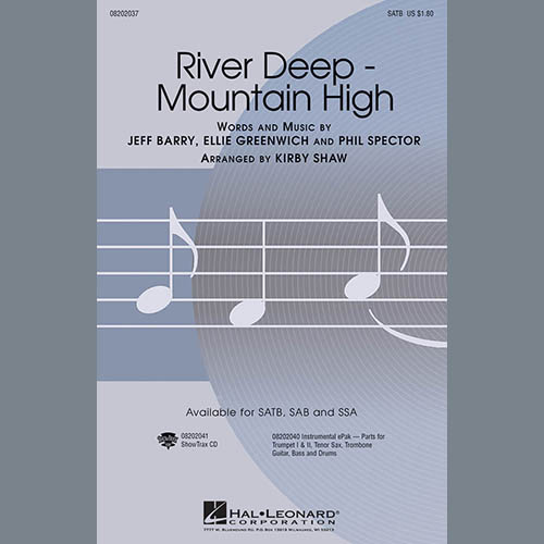 Tina Turner River Deep - Mountain High (arr. Kirby Shaw) Profile Image