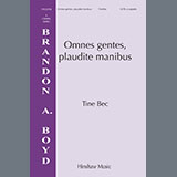Download or print Tine Bec Omnes Gentes, Plaudite Manibus Sheet Music Printable PDF 11-page score for Concert / arranged SATB Choir SKU: 1541167