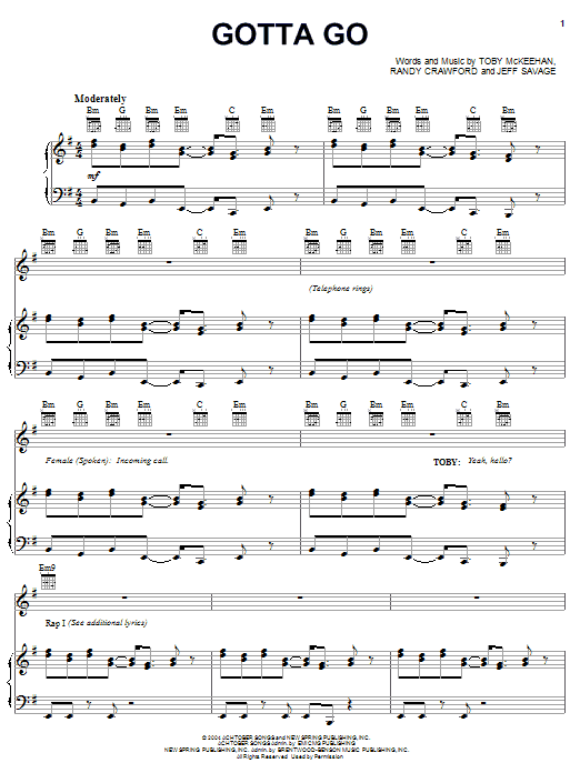 tobyMac Gotta Go sheet music notes and chords. Download Printable PDF.