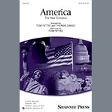 Download or print Tom Fettke America (The New Colossus) Sheet Music Printable PDF 5-page score for Patriotic / arranged SAB Choir SKU: 151248