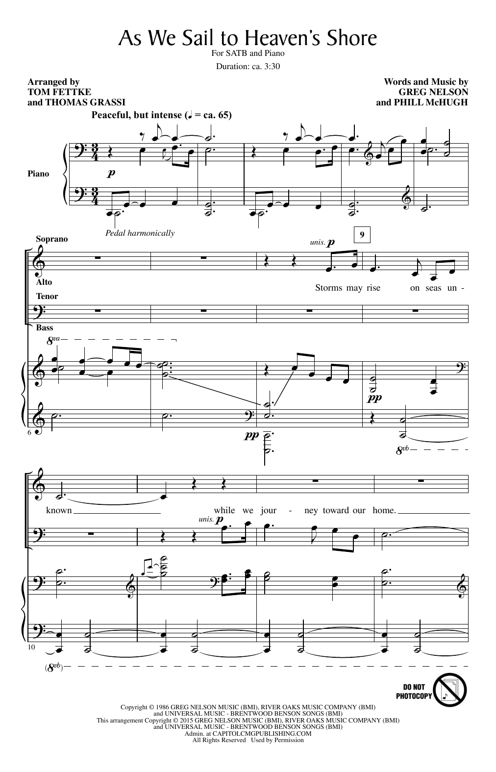 Learn to play Steve Green As We Sail To Heaven's Shore (arr. Tom Fettke) sheet music for SATB Choir in minutes. Price: 3.9900$ Steve Green As We Sail To Heaven's Shore (arr. Tom Fettke) sheet music notes and chords arranged for SATB Choir