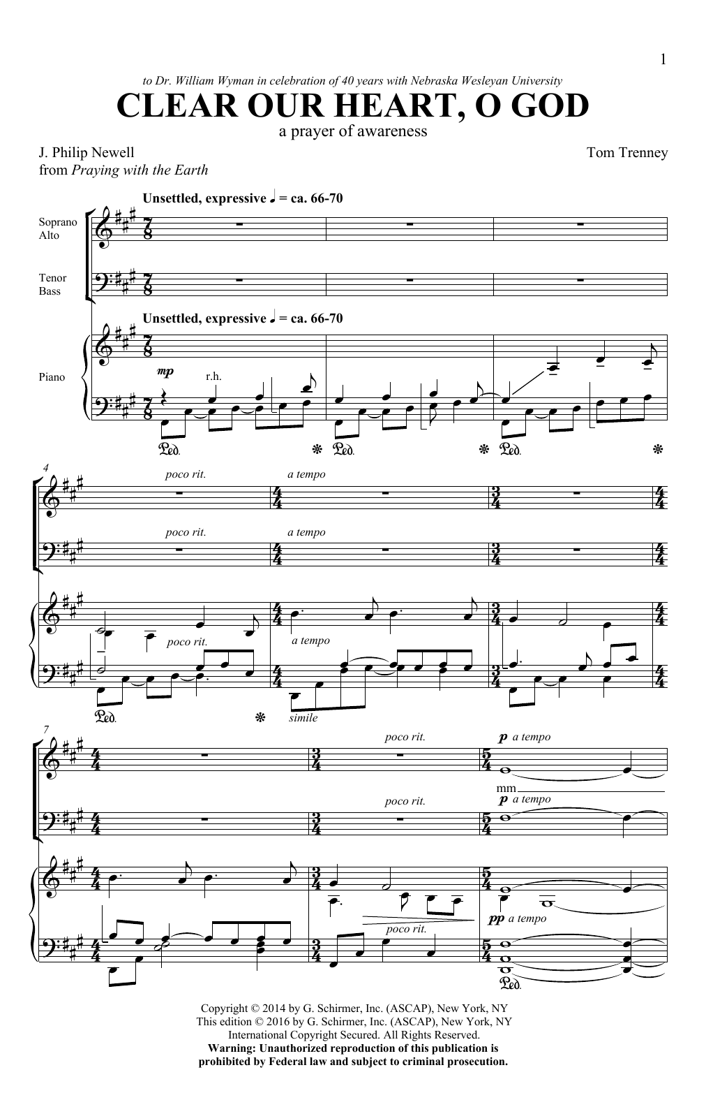 Learn to play Tom Trenney Clear Our Heart, O God sheet music for SATB Choir in minutes. Price: 3.9900$ Tom Trenney Clear Our Heart, O God sheet music notes and chords arranged for SATB Choir