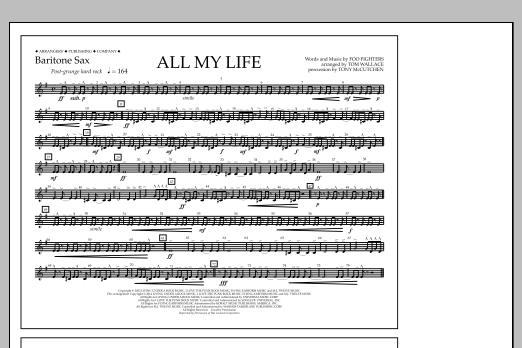 Learn to play Tom Wallace All My Life - Baritone Sax sheet music for Marching Band in minutes. Price: 7.8900$ Tom Wallace All My Life - Baritone Sax sheet music notes and chords arranged for Marching Band